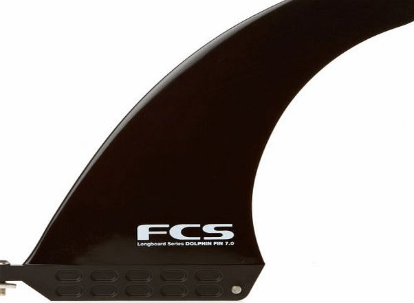 FCS Dolphin Natural Glass Flex Black Fin - 7 inch