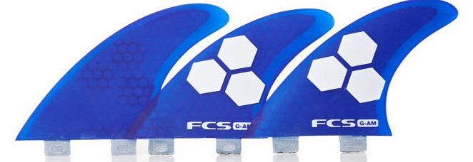 FCS GAM Performance Core Tri Fin Set - Blue