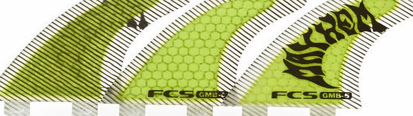 FCS GMB Performance Core 5 Tri Fins - Yellow