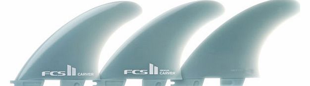 FCS II Carver Glass Flex Medium Tri Fin Set - Blue