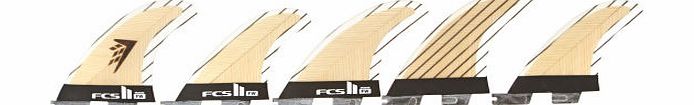 FCS II Firewire Carbon Bamboo Tri-Quad Fins -