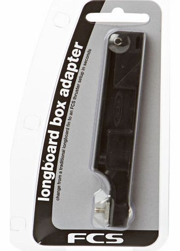 FCS Longboard Box Adapter Surf Accessory - Black