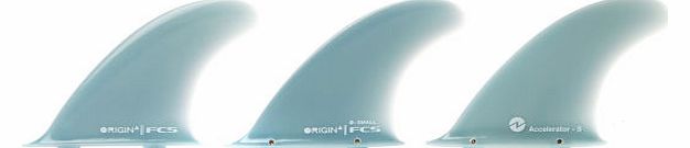 FCS Origin Accelerator Glass Flex Tri Fins - Small