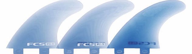 FCS Performance Glass 5 Tri Fin Set - Blue