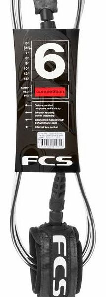 FCS Premium Graphite 5.5mm Comp Leash - 6ft 0