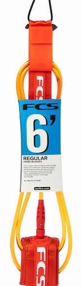 FCS Regular Orange Leash - 6ft 0