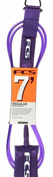 FCS Regular Purple Leash - 7ft 0