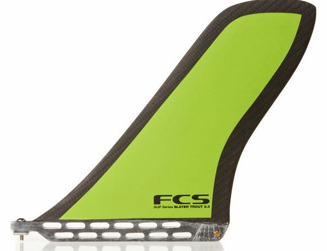 FCS Slater Trout 8.5inch SUP Fin - Carbon/Green