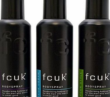 FCUK  Bodyspray Deodorant Trio