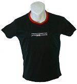 FCUK Ladies Union Jack Logo T/shirt Black Size Large