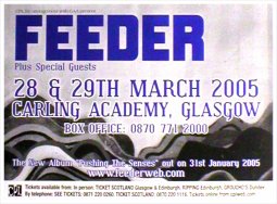 Carling Academy Glasgow 28-29th March 2005 Music Poster