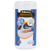 Fellowes 75 pack Virashield Cleaning Wipes
