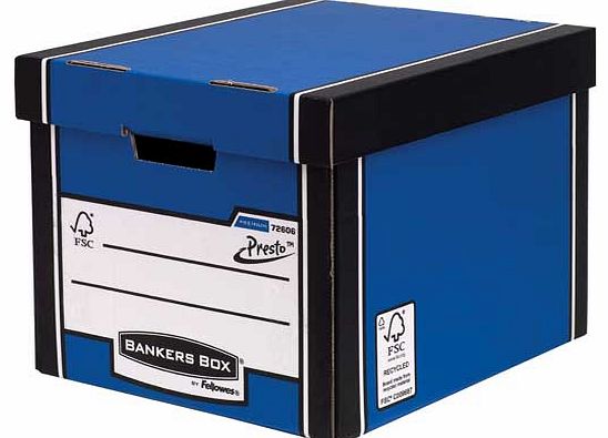 Fellowes Premium Tall Document Storage Box - Blue