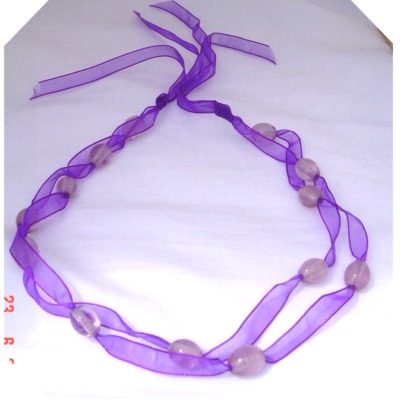 Femme Blue Purple Pebbles & Ribbon