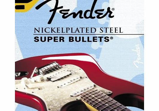 Fender 250 Nickel Plated Super Bullets Electric Guitar Strings09-46