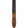 Fender Patchworks Cotton Straps - Red Star - Green