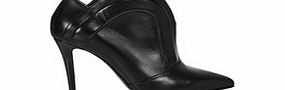 Fendi Black leather high heel ankle boots