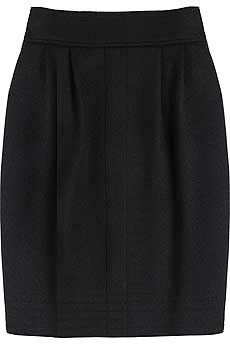 High-waisted mini skirt