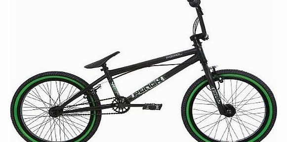 Boys Punch Freestyle BMX Bike - Matt Black, 10 Inch, 20 Inch