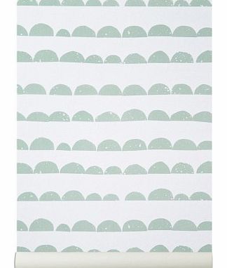 Half-moon Wallpaper - mint green `One size
