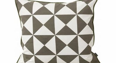 Ferm Living Large Geometry cushion - grey `One size
