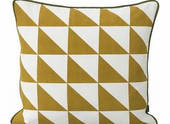 Ferm Living Large Geometry cushion - mustard yellow `One size