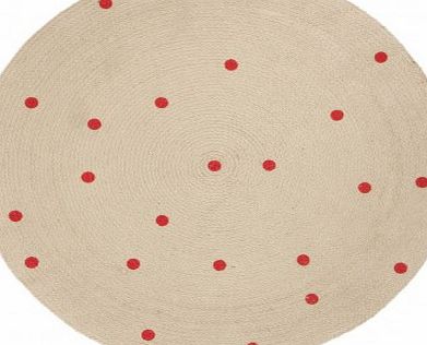 Ferm Living Red Spots Round Rug D100 cm `One size