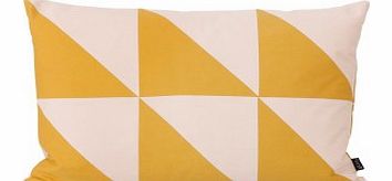 Twin Triangle cushion - mustard yellow `One size