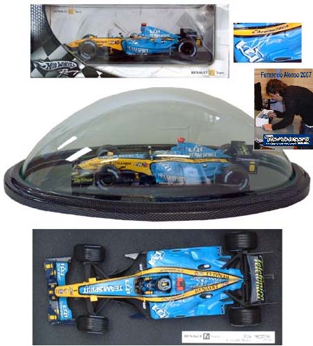 Fernando Alonso signed limited edition scale model car