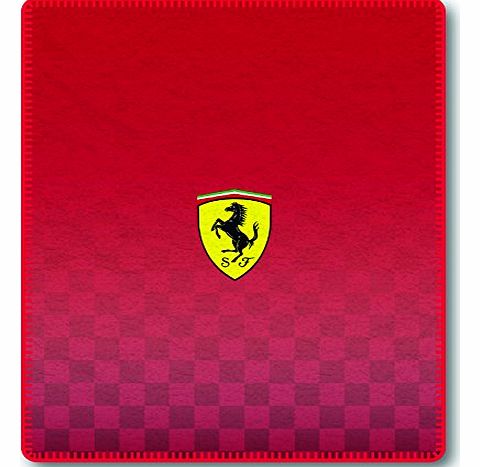 Ferrari 123 x 150 cm 100 Percent Polyester Fleece Blanket, Red