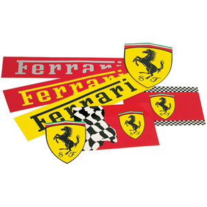 Ferrari 7 Sticker Set