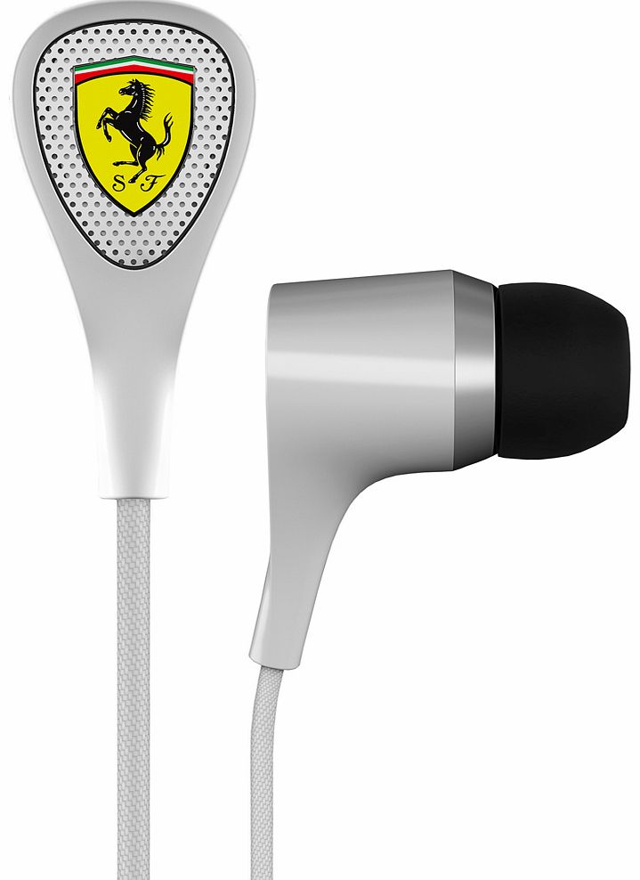 Ferrari by Logic3 S100I-WHITE Headphones and