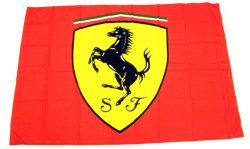 Ferrari Large Scudetto Flag