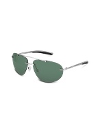 FR21 - Oval Rimless Metal Sunglasses