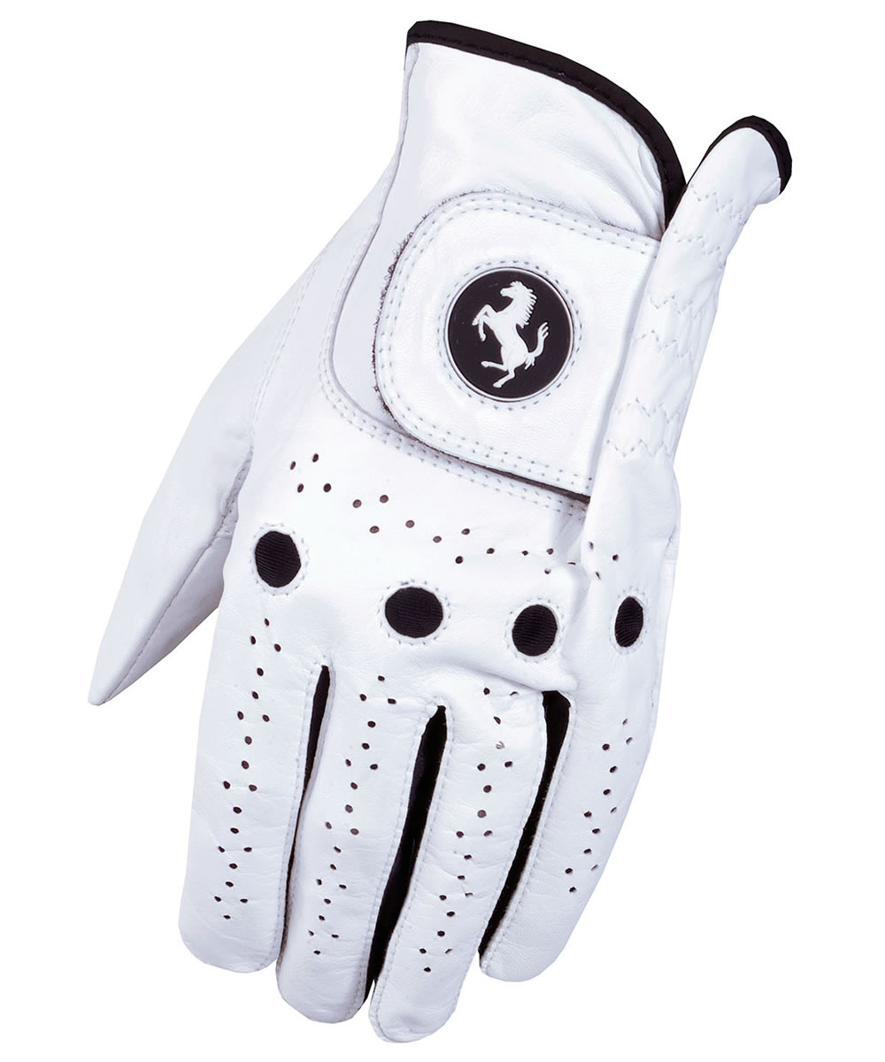 Ferrari Golf Collection Luxury Golf Glove White