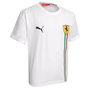 ferrari Puma short sleeved graphic T-shirt white