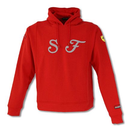 Retro SF hooded sweat Red