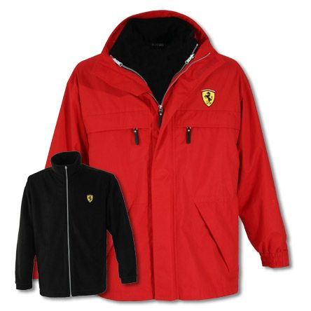 Ferrari scudetto 3 in 1 jacket red