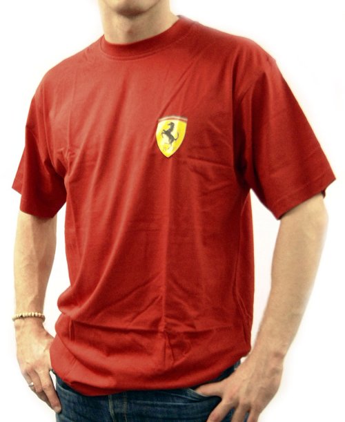 Small Scudetto Badge T-Shirt Red