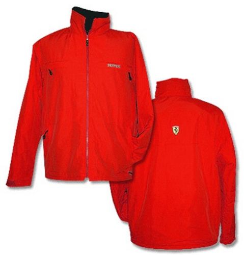 teflon fleece lined jacket red