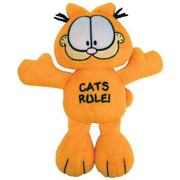 TY Bow Wow Beenie Garfield Cats Rule