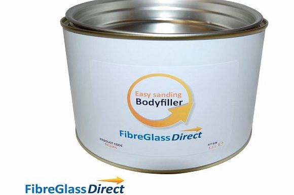 FibreGlassDirect 9911007 1.1L Easy sanding car bodyfiller kit, supplied with applicator and hardener