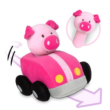 Fiesta Crafts Pig Pull Back Car