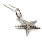 Starfish Pendant Necklace 9ct White