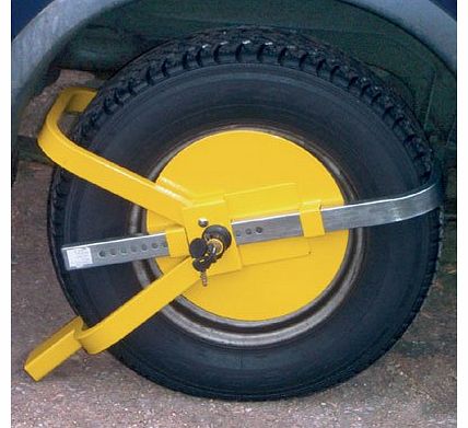 Full Face Round Wheel Clamp Lock for Car Trailer Caravan 13``-15``