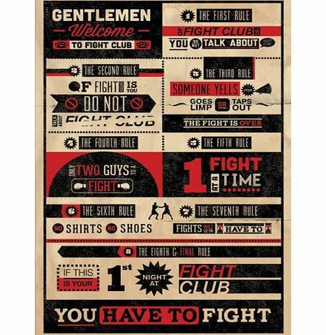 Fight Club Rules Maxi Poster