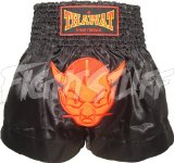 FightStuff Thawat Black Devil Muay Thai Boxing Shorts, L
