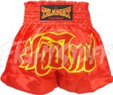 FightStuff Thawat Red Muay Thai Boxing Shorts, M