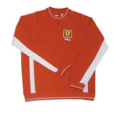 FILA Ferrari Crew Neck Sweatshirt (Red)
