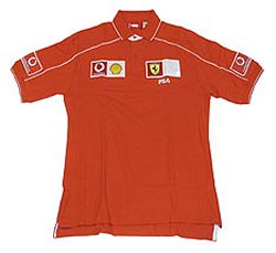 FILA Ferrari Short Sleeve Polo Shirt (Red)